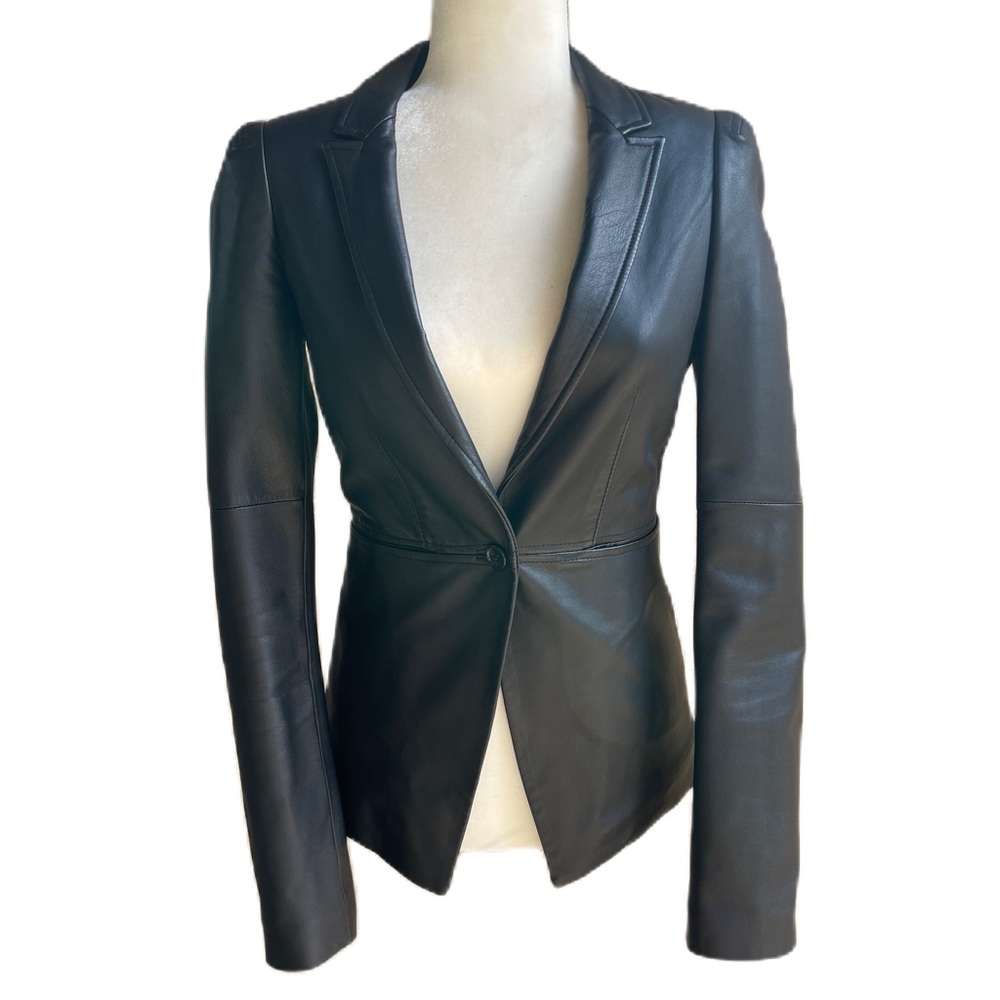 Elizabeth and James Lambskin Blazer